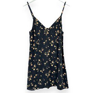 Floral Black Dress